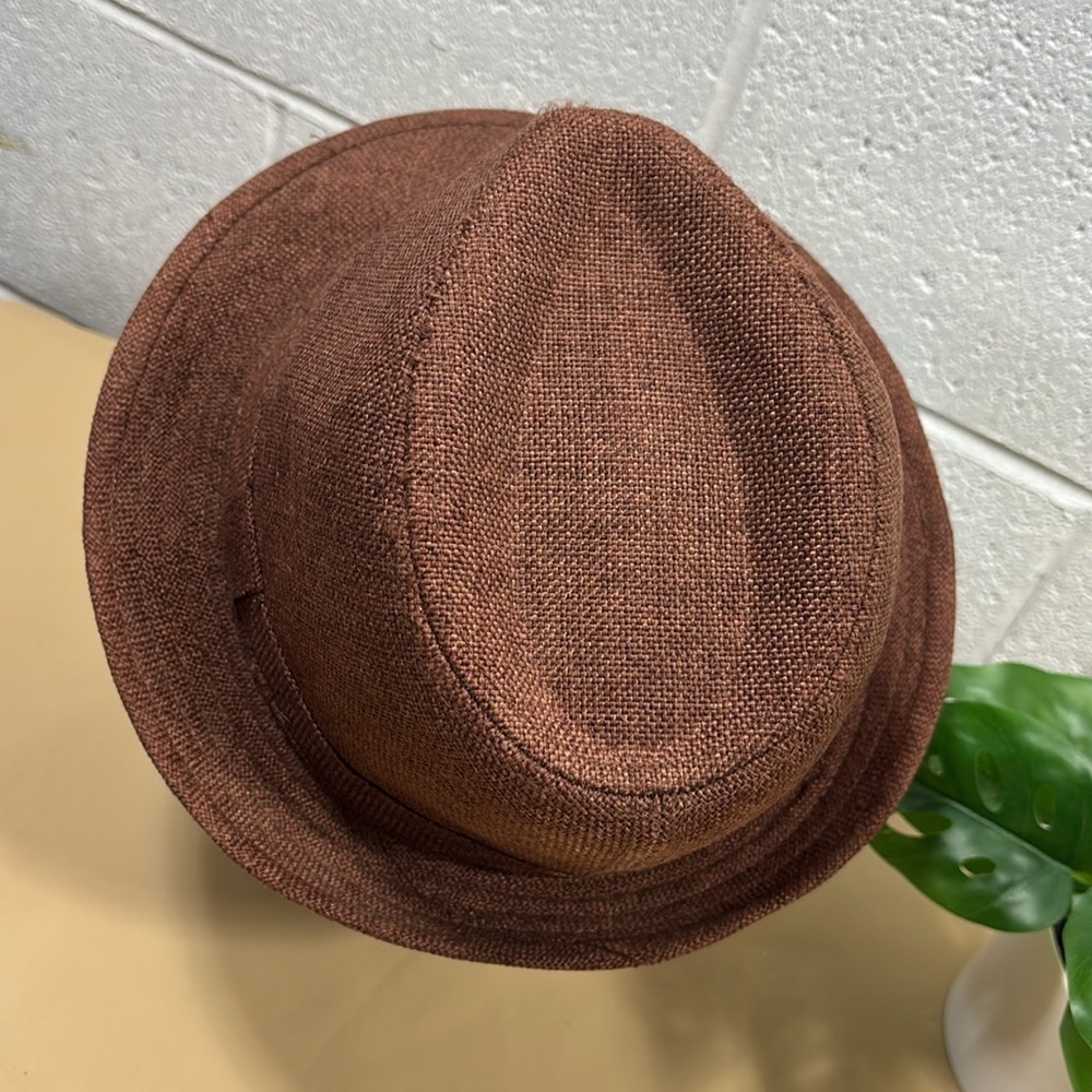 Brown Fedora Hat - Picture 2 of 6